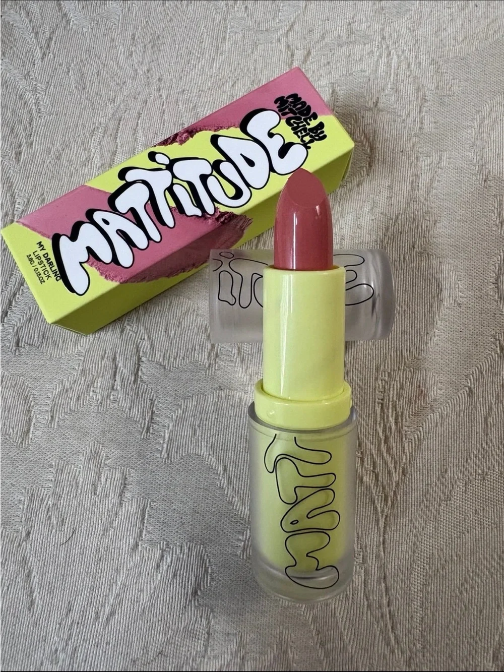 Made by Mitchell Hollipop Mattitude Lipstick in My Darling BNIB